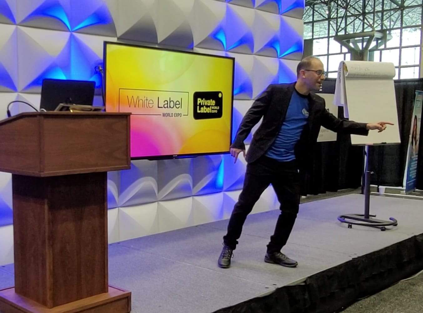 Ben Corey White Label World Expo Javits Center Manhattan With Bill Walsh Powerteam International